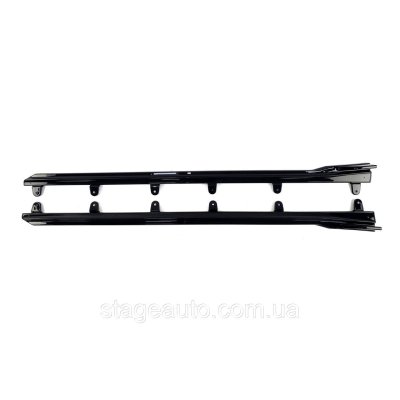 Леза накладки на пороги BMW 4 Series G22 2020-2023 рік M-Performance (Чорний глянець)