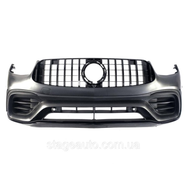Передний бампер на Mercedes GLC-Class X253 2019-2022 года ( стиль GLC63 AMG )