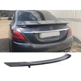 Спойлер на Mercedes C-Class W205 2014-2018 год ( стиль GTS Черный глянцевый )