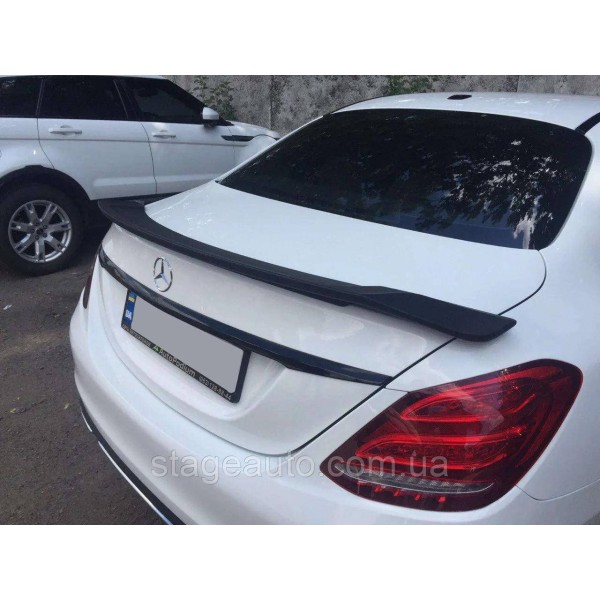Спойлер на Mercedes C-Class W205 2014-2018 год ( стиль GTS Черный глянцевый )
