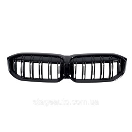 Ноздри на BMW 3 Series G20 2022-2023 года Черный Глянец ( M-Look )