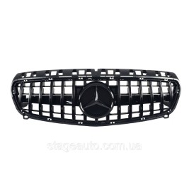 Решетка радиатора на Mercedes A-Class W176 2012-2015 года GT Panamericana ( Черная )