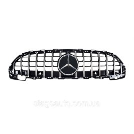 Решетка радиатора на Mercedes C-Class W206 2021-2023 года GT Panamericana ( Черная с хромом )