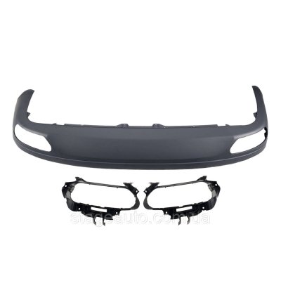 Юбка заднего бампера ( диффузор ) на Audi A8 D4 2010-2014 года ( стиль W12 )