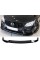 Диффузор переднего бампера ( губа ) на Mercedes C-Class W205 2018-2020 года ( Черный глянец )