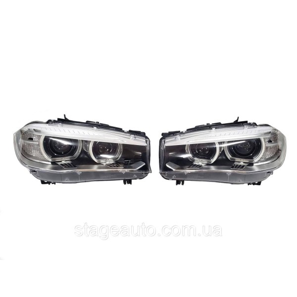 Передние фары Bi-Xenon Adaptive на BMW X5 F15 2013-2018 года ( Европа )