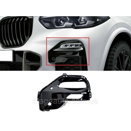 Рамка под туманку левая в бампер M-Paket на BMW X5 G05 2018-2022 года