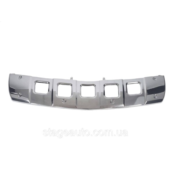 Хром накладка переднего бампера на Mercedes GL-Class X164 2009-2012 года