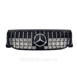 Решетка радиатора на Mercedes GLB-Class X247 2019-2022 года Chrome Black ( GT Panamericana )