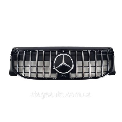 Решітка радіатора на Mercedes GLB-Class X247 2019-2022 рік GT Panamericana ( Чорна)