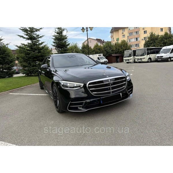 Комплект обвеса на Mercedes S-Class W223 2020-2023 года ( стиль AMG line без порогов )