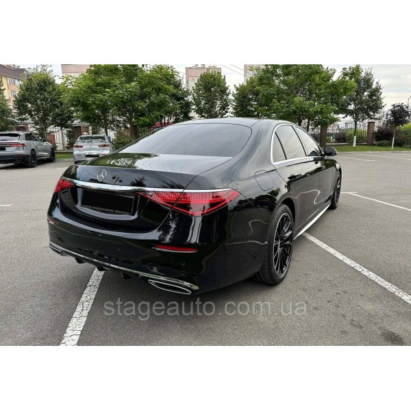Комплект обвеса на Mercedes S-Class W223 2020-2023 года ( стиль AMG line без порогов )