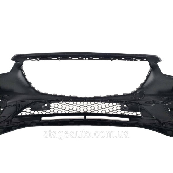 Передний бампер на Mercedes S-Class W223 2020-2023 года ( стиль AMG line без решетки радиатора )