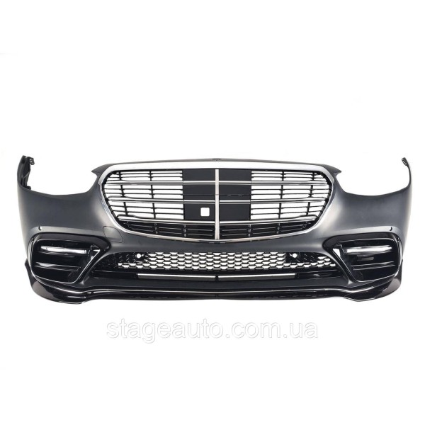 Комплект обвеса на Mercedes S-Class W223 2020-2023 года ( стиль AMG line + Body Kit Brabus без порогов )
