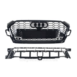 Решетка радиатора на Audi A5 B9 2021-2023 года ( стиль RS5 Full Black )