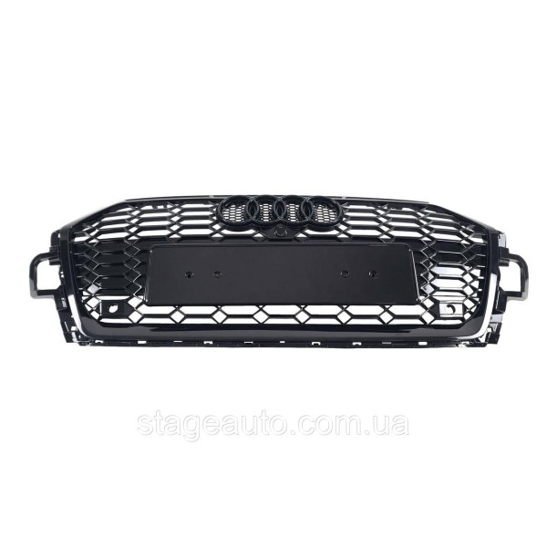Решетка радиатора на Audi A5 B9 2021-2023 года ( стиль RS5 Full Black )
