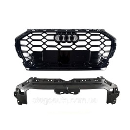 Решетка радиатора на Audi Q5 80A 2020-2023 года ( стиль SQ5 Full Black )