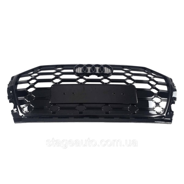 Решетка радиатора на Audi Q5 80A 2020-2023 года ( стиль SQ5 Full Black )
