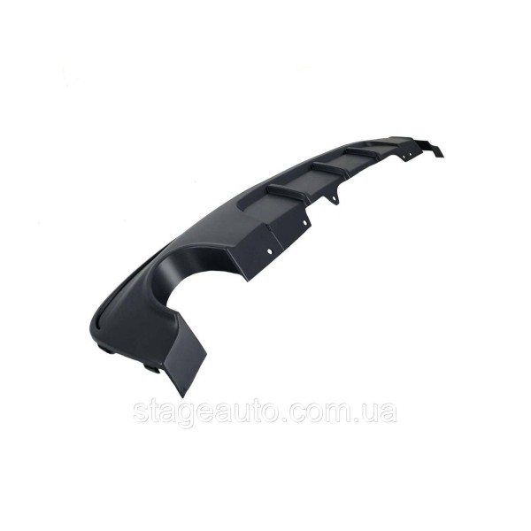 Rear bumper diffuser for BMW 5 Series F10 2010-2017 Black matte (0--0)