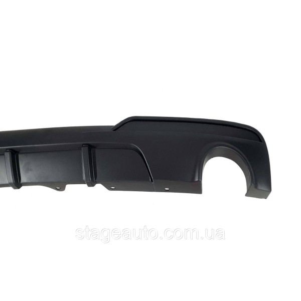 Rear bumper diffuser for BMW 5 Series F10 2010-2017 Black matte (0--0)