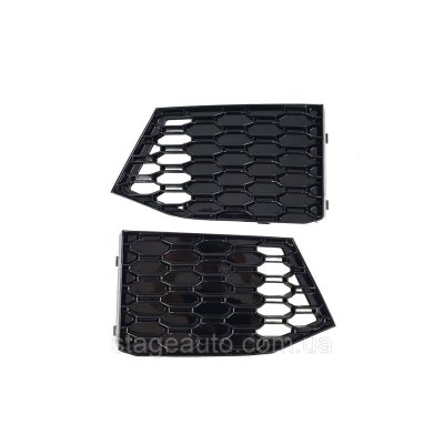 RS решітки переднього бампера на Audi A4 B9/A5 B9 ( RS бампер глухі)