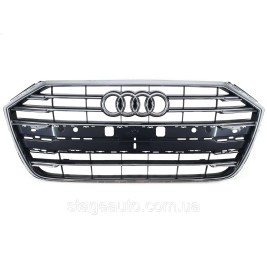 Решетка радиатора на Audi A8 D5 2017-2021 года ( Chrome Black )