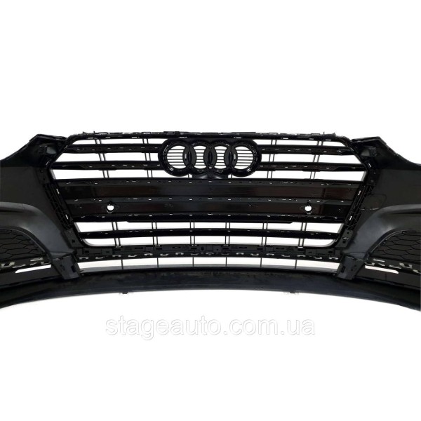 Передний бампер в стиле S-Line на Audi A5 F5 2016-2020 год ( V1 )