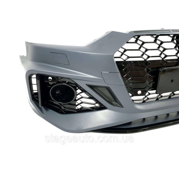 Передний бампер на Audi A5 B9 2021-2023 года ( в стиле Audi RS5 V2 )