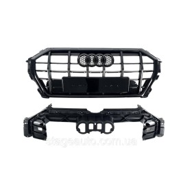 Radiator grille for Audi Q3 2018-2022 style SQ3 (Full Black)