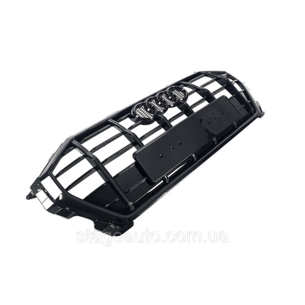 Radiator grille for Audi Q3 2018-2022 style SQ3 (Full Black)