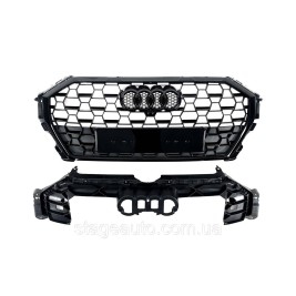 Radiator grille for Audi Q3 2018-2022 RSQ3 style (Full Black)