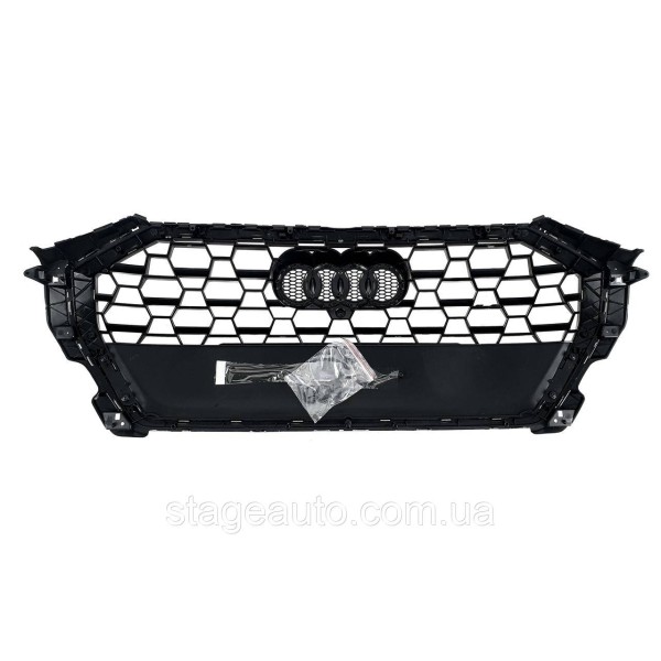 Radiator grille for Audi Q3 2018-2022 RSQ3 style (Full Black)