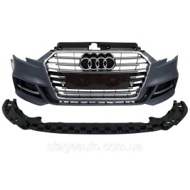 Передний бампер на Audi A3 8V 2016-2020 года ( в стиле Audi S3 CB )