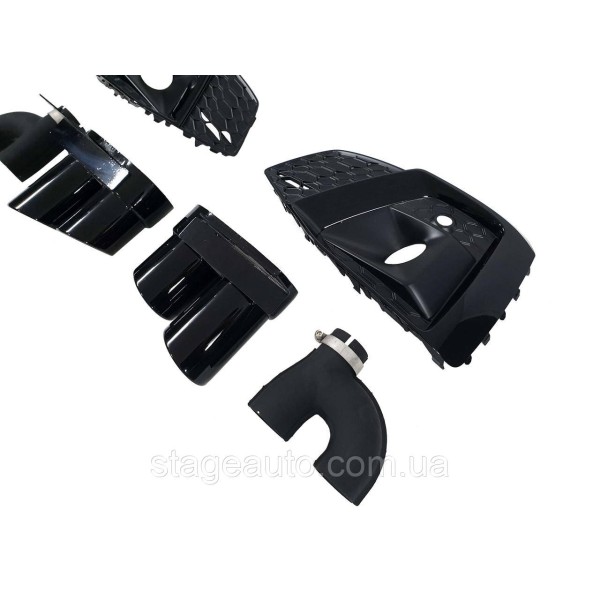 Комплект дооснащения ( Аеро Кит ) на Audi A5 B9 2020-2023 года ( Черный )