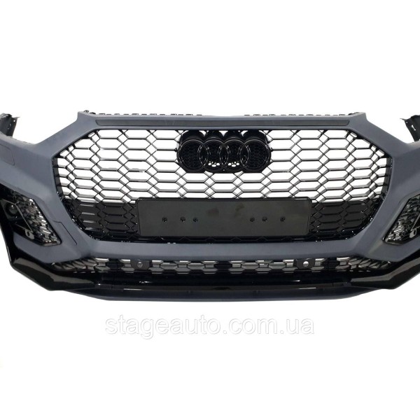 Передний бампер на Audi Q5 80A 2020-2023 года ( стиль RSQ5 )