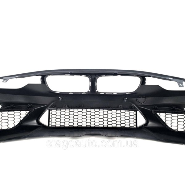 Передний бампер на BMW 3 Series F30 2012-2018 год ( в стиле BMW M2 F87 )