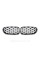 Nostrils for BMW 5 Series F10 2010-2017 Diamond Black ( chrome frame )