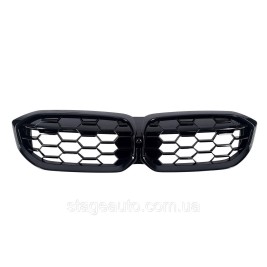 Ноздри на BMW 3 Series G20 2022-2023 года Diamond Black
