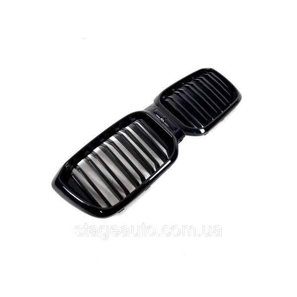 Ноздри на BMW X3 G01 2022-2023 года Черный Глянец ( M-Look )