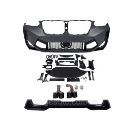 Передний бампер с диффузором ( Body Kit ) на BMW X3 G01 2022-2023 года ( стиль X3M F97 )