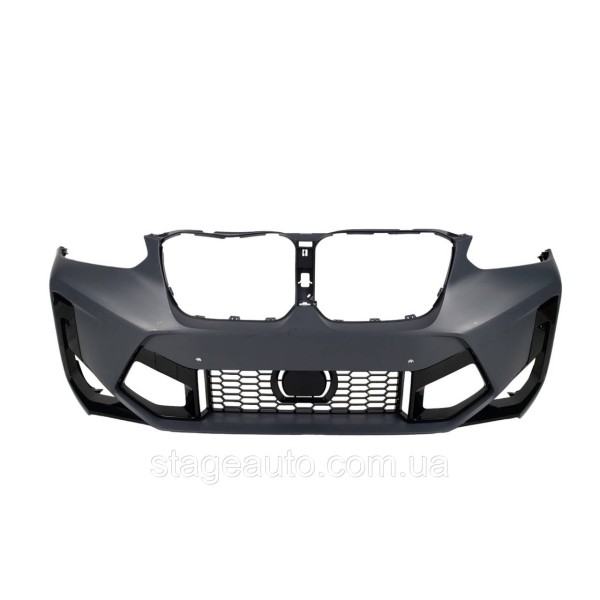 Передний бампер с диффузором ( Body Kit ) на BMW X3 G01 2022-2023 года ( стиль X3M F97 )