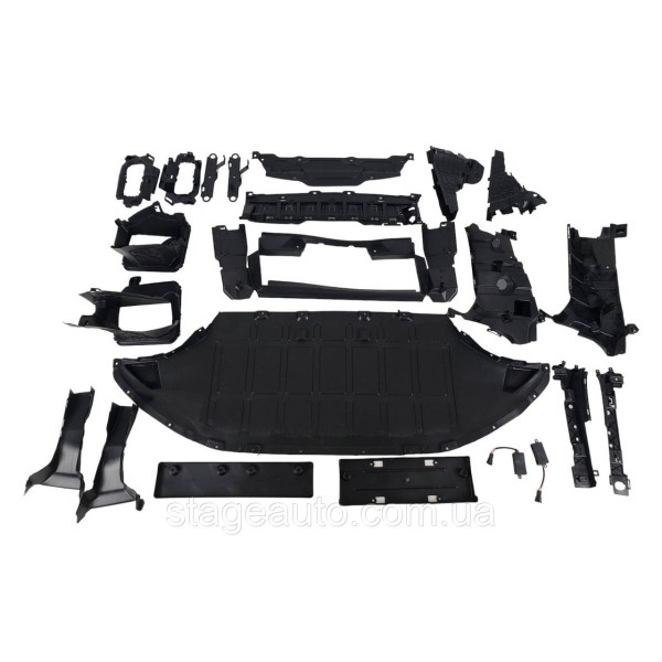 Передний бампер с диффузором ( Body Kit ) на BMW X3 G01 2022-2023 года ( стиль X3M F97 )