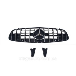 Решетка радиатора на Mercedes SL-Class R231 2016-2020 года Chrome Black ( GT Panamericana )