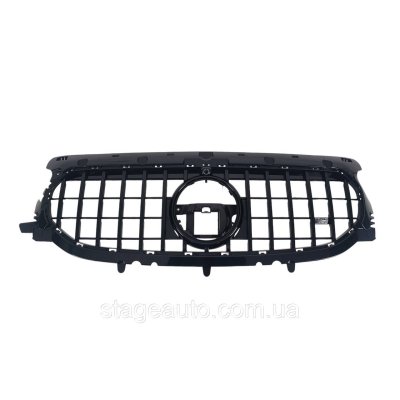 Решітка радіатора на Mercedes GLA-Class H247 2020-2022 Full Black ( GT Panamercana)