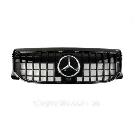 Решетка радиатора на Mercedes GLB-Class X247 2019-2022 года Full Black ( GT Panamericana )