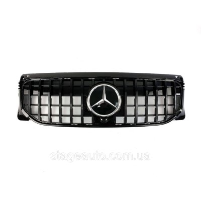 Решітка радіатора на Mercedes GLB-Class X247 2019-2022 року Chrome Black ( GT Panamericana)