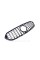 Radiator grille for Mercedes GLC-Class X254 2022-2024 Chrome Black (GT Panamericana)