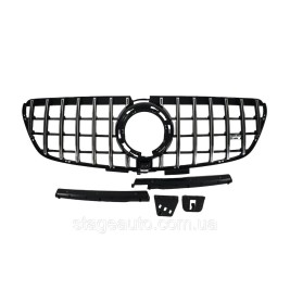 Решетка радиатора на Mercedes V-Class W447 2020-2023 года ( GT Chrome Black ) Normal