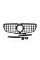 Решетка радиатора на Mercedes V-Class W447 2020-2023 года ( GT Chrome Black ) Normal