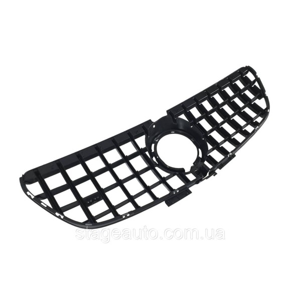 Решетка радиатора на Mercedes V-Class W447 2020-2023 года ( GT Chrome Black ) Normal